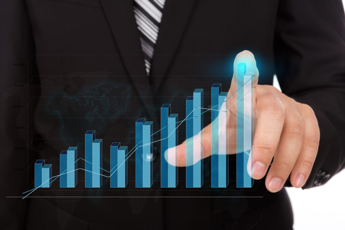 alu-share-price-alu-dividend-asxBusiness man pressing high tech type of modern graph on a virtual background