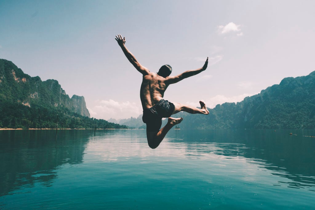 brambles share price image shows a man jumping