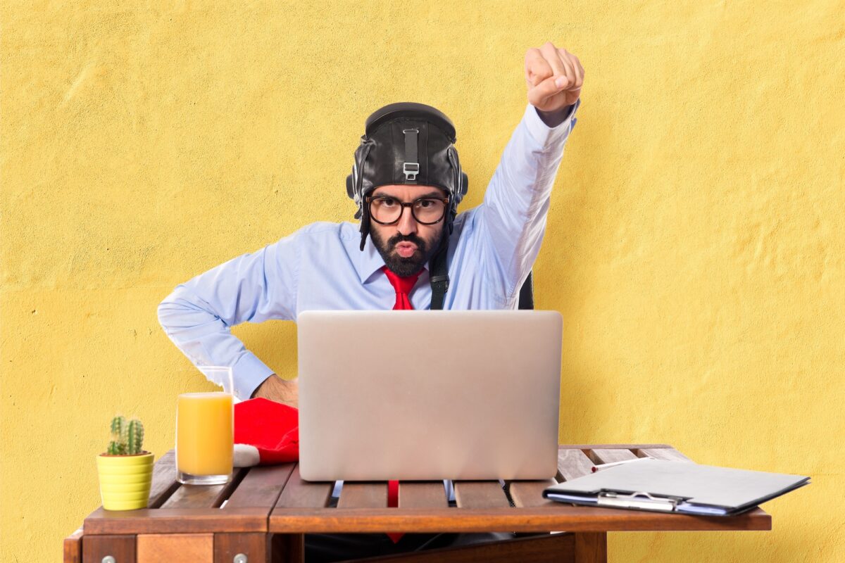 image showing man looking up, meant to resemble afterpay shares going up