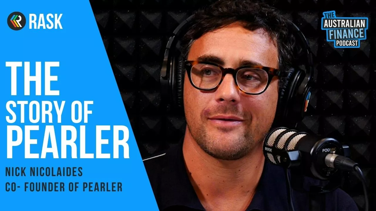 Photo of nick Nicolaides co-founder of pearler with headphones